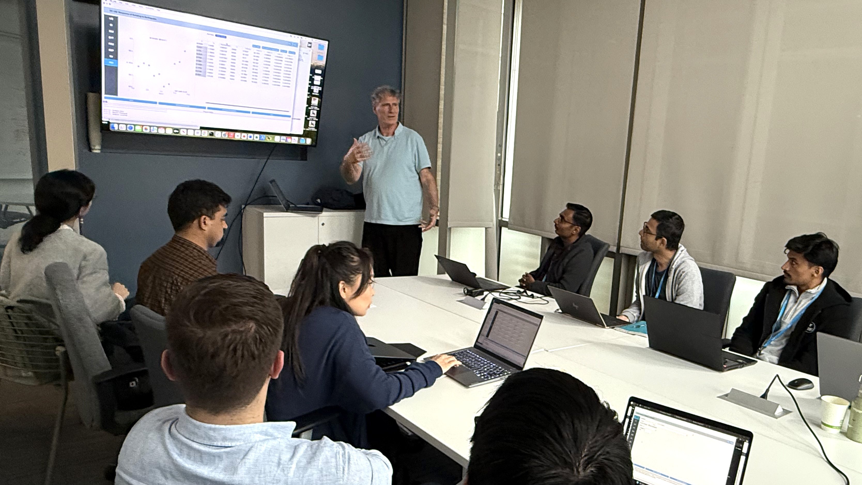 Matt Schoettler leads a session at the SimCenter workshop